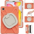 thumbnail image 4 of Funda colorida para Samsung Tab S6 Lite de 10,4 pulgadas con correa para el hombro, soporte de anillo ajustable grande y protección contra golpes., 4 of 5