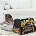 thumbnail image 7 of Tangerine Sherpa Pet Carrier Bag for Dogs and s - Fabric 900D Oxford Cloth Base Material with Nylon Webbing - 17x10x11.8 in/43x26x30 cm - Portable and Comfortable Travel, 7 of 7
