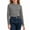 Gray, variant on NORO ARK Girls Striped Mock Neck Long Sleeve Shirts (3-15) Soft Ribbed Knit Slim Basic Layering Fall Casual Acrylic Spandex Tees Pink Size 9