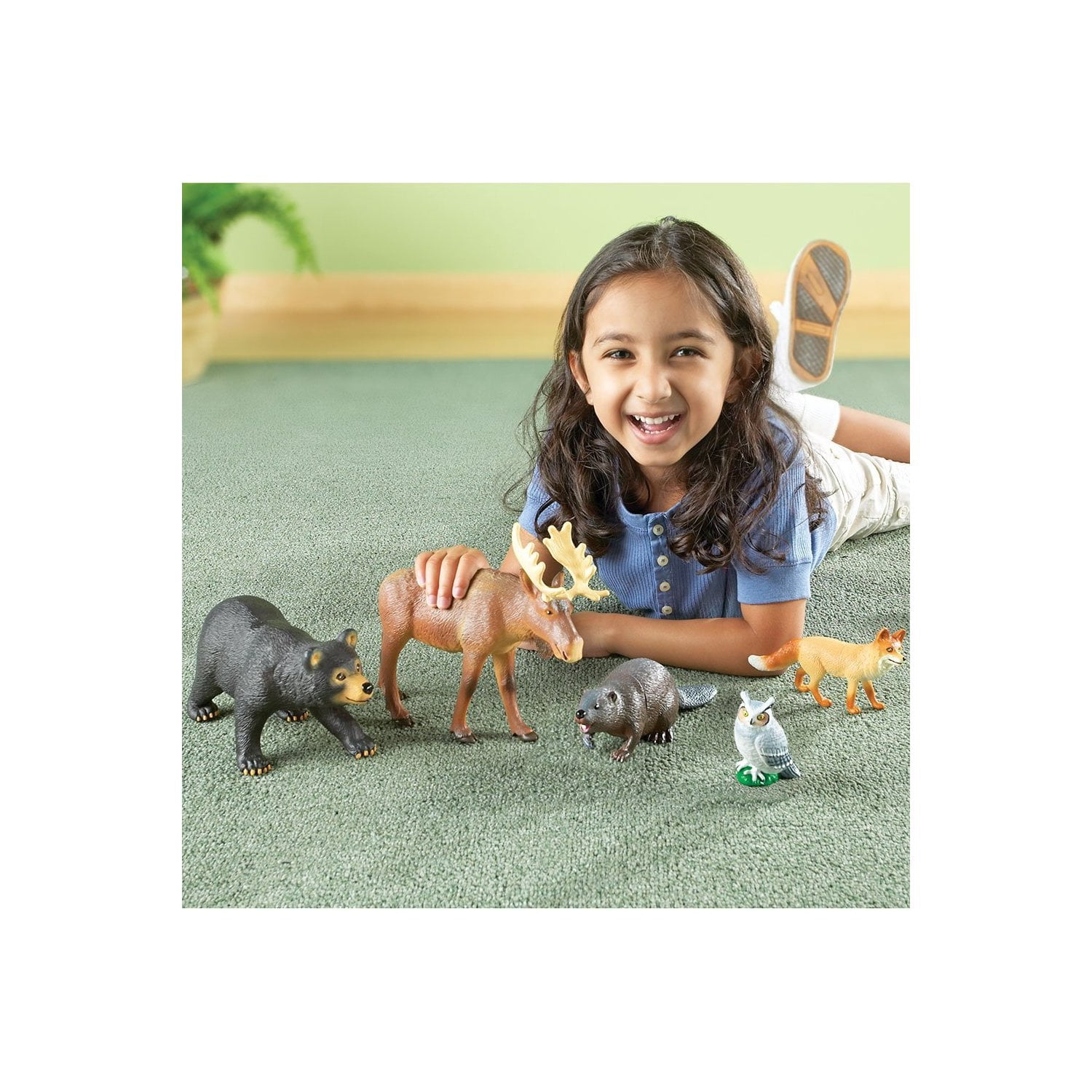 Learning Resources Jumbo Forest Animals - Fine Motor Skills for Children, Ages 3+