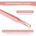 thumbnail image 4 of SHIQI-Eyelash Extension Tweezers, Professional Fiber Tip Lash Tweezers Set of 5,Curved 45 90 Degree Volume Isolation Tweezers, 4 of 4