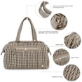 thumbnail image 3 of SPEKSEE Quilted Twist Craft Diaper Bag Tote - Spacious, Waterproof & Insulated for Mom Essentials, 3 of 8