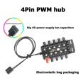 thumbnail image 5 of 1 to 10 4 Pin PWM Cooler Fan HUB Splitter Extension PC Speed Controller Adapter, 5 of 5