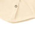 thumbnail image 4 of Ruyang Baby Boys Cotton Linen Shirts Long Sleeve Thin Button down Collar Tops with Pockets Toddler Plain Fall Casual Shirts, 4 of 9