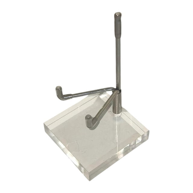 Soporte de pantalla de brazo de metal Rack Soportes de pantalla de roca multifuncional con base acrílica para pequeños coleccionables fósiles de fotos S