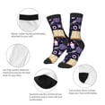thumbnail image 3 of Rateoe Lavender Flowers Pattern Children's Socks, Socks Gifts ,kids Crew Soft Cotton Socks , Moisture-Wicking, Durable, Ideal for Daily Wear & Sports, 3 of 5