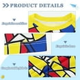 thumbnail image 2 of FORMRS Boys Rash Guard with Short Sleeves UPF 50+ Swim Shirts Sizes 3-12T, Art Triangles, 2 of 6