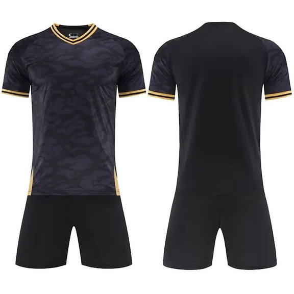 Iyufng 2 Pieces Sports Outfit, Summer Printed Soccer Jersey and Shorts Set,Boys and Girls