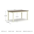 thumbnail image 3 of Signature Design by Ashley Casual Whitesburg Dining Table Brown/Cottage White, 3 of 6