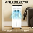 thumbnail image 2 of Fixartoo 70W Evaporative Movable Cooler Fan, Portable  Air Cooler w/ 10L Water Tank,3 Wind Speeds, 8h Timer Remote Control for Indoor Home Office Bedroom, 2 of 11