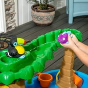 Step2 Tropical Rainforest Water Table for Toddlers with 13-Piece Playset, Blue