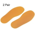 thumbnail image 3 of Uxcell 2Pair Shoe Rubber Full Sole Repair 4mm Thickness Replacement Bottom Non Slip for Leather Shoes, Yellow, 3 of 5