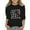 Black, variant on Girls' Valentine's Day Print Fashion Casual Tee with Functional 3/4 Sleeve Crew Neck Top for Play and School Grey,7-8 Years