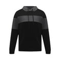 thumbnail image 3 of Atogsazn Men's Oversized Hoodies Casual Pullover Colorblock Long Sleeve Hooded Sweatshirt Fleece Fall Winter Clothes C-Black XXXL on Clearance, 3 of 8