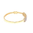 thumbnail image 5 of 1.6 TCW Solid 18 Kt Yellow Gold SI Clarity HI Color Pave Diamond Bangle Bracelet, 5 of 5