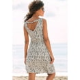 thumbnail image 3 of LASCANA Women's Sleeveless Printed V-Neck Dress Tassels, 3 of 5