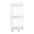 thumbnail image 6 of Organize It All 3-Tier Corner Spa Shower Caddy in Silver and Black, 6 of 7