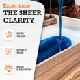 thumbnail image 2 of WiseBond Deep Pour Epoxy Resin 1.5 Gallon Kit, 2" Thick Object Casting, 2:1 Mix, Food Safe for River Table, Bubble Free, Clear High Gloss, Mold, Art, Wood, UV & Temp Resistance, 2 of 8