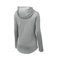 thumbnail image 4 of Sport Tek Adult Female Women Plain Long Sleeves Pullover Dark Silver He Medium, 4 of 4