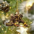 thumbnail image 2 of HomeDM Christmas Ornaments Firefighter Gifts Memorial Fire Department Gifts Firefighter Decor Decorative Hanging Ornaments for Fireman Christmas Tree, 2 of 3
