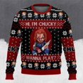 thumbnail image 3 of Suéter navideño feo de Chucky de Good Guys 2025, nuevo jersey de cuello redondo con estampado 3D de moda callejera de otoño e invierno, 3 of 5