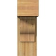 thumbnail image 2 of Ekena Millwork 8"W x 18"D x 22"H Funston Block Rough Sawn Bracket w/ Offset Brace, Western Red Cedar, 2 of 25