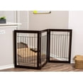 thumbnail image 6 of Internet's Best Traditional Wire Dog Gate - 3 Panel - 30" Tall - Espresso, 6 of 8