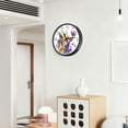 thumbnail image 6 of Voice Activated Clock with Glow Light 12 Inch Large Silent Wall Clock Battery Operated for Home Decor Fox and Butterflies, 6 of 8