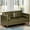 Olive Green, variant on ACMEASE Premium Faux Leather 3-Seater Sofa with Two Bolster Pillows and Tufted Backrest, Dark Brown