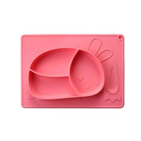 

Baby Complementary Food Compartment Plate Silicone Dinner Plate Compartmentalized Home Baby Sucker Bowl Children S Complementary Food Tableware Resistant To Drop