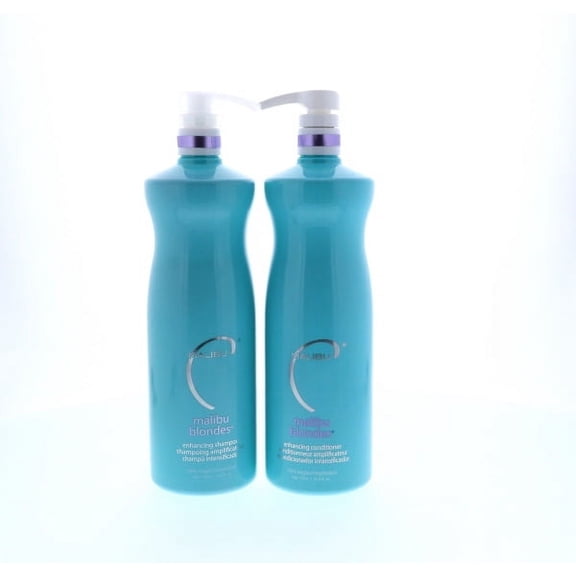 Malibu Blondes Enhancing Shampoo 33.8 oz, Blondes Enhancing Conditioner 33.8 oz Set