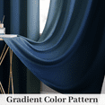 thumbnail image 7 of Yakamok Ombre 100% Blackout Curtains for Bedroom, Room Darkening Gradient Blue Curtains for Living Room Grommet Window Curtains 84 inches Long,2 Panels,52x84 inch, 7 of 7