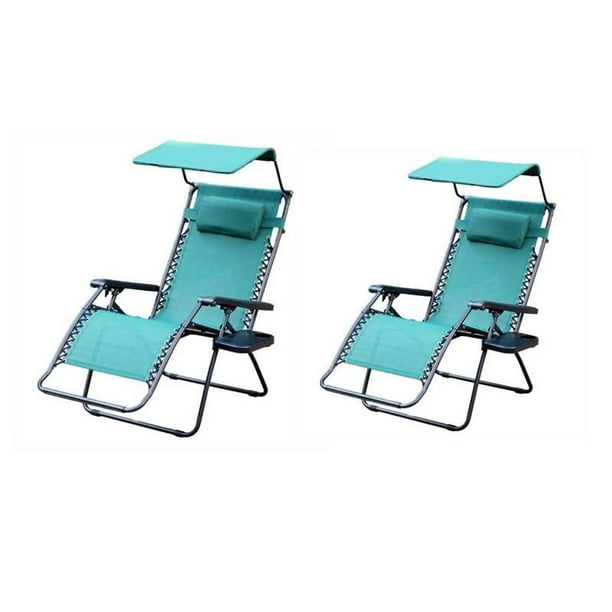 Set Of 2 Oversize Zero Gravity Patio Lounge Chair Green Walmart Com Walmart Com