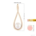 thumbnail image 3 of ANGARA Solitaire Japanese Akoya Cultured Pearl Cradle Pendant in 14K Rose Gold for Women | June Birthstone, Birthday, Anniversary, Jewelry Gift for Women | Pearl Necklace, 3 of 8