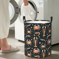 thumbnail image 5 of Daiia Various Crustaceans Round Laundry Basket with Handles Thickened Waterproof Circular hamper,Dirty Clothes Storage Basket for Bedroom,Bathroom,College Dorm-, 5 of 6