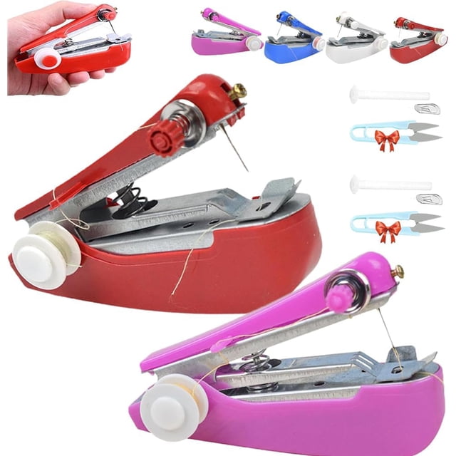 Tiny Tailor Handheld, Tinytailor, Mini herramienta de coser Tiny Tailor, Máquina de coser Tinytailor, Mini herramienta de coser Tinytailor, Máquina de coser Tiny Tailor (rojo rosa)