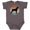 Charcoal Grey, variant on Inktastic Boxer Dog Vintage Silhouette Boys or Girls Baby Bodysuit