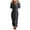 Black##1, variant on jsaierl Fleece Pajamas for Women Winter Warm Sherpa Romper Non-footed Onesie Loungewear Christmas Pajamas