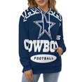 thumbnail image 4 of Football Cowboys Men's Women Vintage 3D Hooded Sweatshirt - All-Season Loose Fit Streetwear, 4 of 6