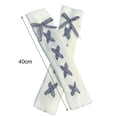 thumbnail image 5 of 1 Pair Women Leg Warmers Knitted Japan Style Women Sweet Stretchy Boot Cuffs for Yoga, 5 of 8