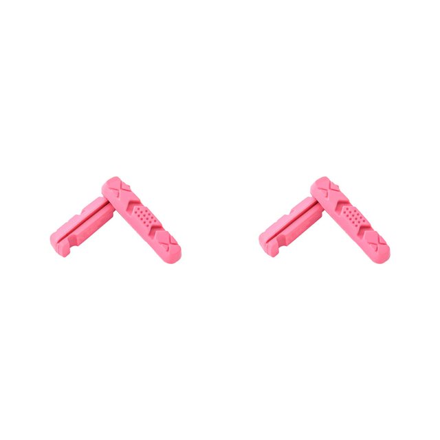 Baohd 1 Paire de Plaquettes de Frein Accessoire de Freinage Résistant à l'Usure Butée de Roue Silencieuse Pièces de Rechange Professionnelles pour Vélos Pièce de Rechange Rose 2ensemble