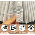 thumbnail image 4 of Garayma 1pcs Ripple Shape Temporary Light Filtering Paper Shades for Windows Cordless No Drill Self Adhesive Pleated Paper Blinds Free Cut Size 50% Light Filtering Shades, 4 of 13