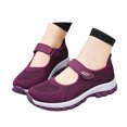 thumbnail image 3 of ibiyuan Orthopedic Dress Shoes for Women Knit Upper Embroidery Wide Walking Shoes for Women Arch Support Platform Non- Womens Sneakers Casual Hands-Free Platform Mary Janes Sock Shoe, 3 of 7