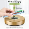 thumbnail image 2 of Set of 2 Wireless Charging Industrial Table Lamp, Gold, 2 of 6