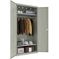 thumbnail image 5 of Hirsh Metal Wardrobe Cabinet 18in D x 36in W x 72in H Light Gray, 5 of 7