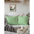 thumbnail image 3 of Waterproof Outdoor Throw Pillows with Inserts 16"x16", Green Soft Decorative Pillowcases for Couch Bedroom, Minimalist Solid Color Modern Abstract Pillow Covers for Sofa Living Room, 3 of 8