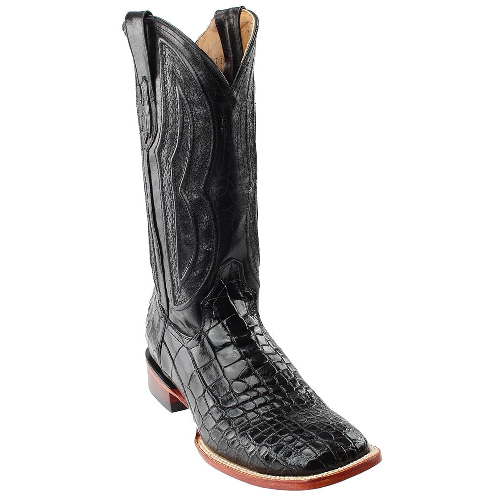 Men's Ranch Roper Crocodile Alligator Belly Western Cowboy Boots 