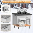 thumbnail image 4 of Indestructible Heated  House for Outside Cats Winter,Weatherproof & Insulated & Elevated Feral  House with Escape Door, Outdoor Indoor  Shelter for Stray Barn  17.7x14.9x17.5, 4 of 6
