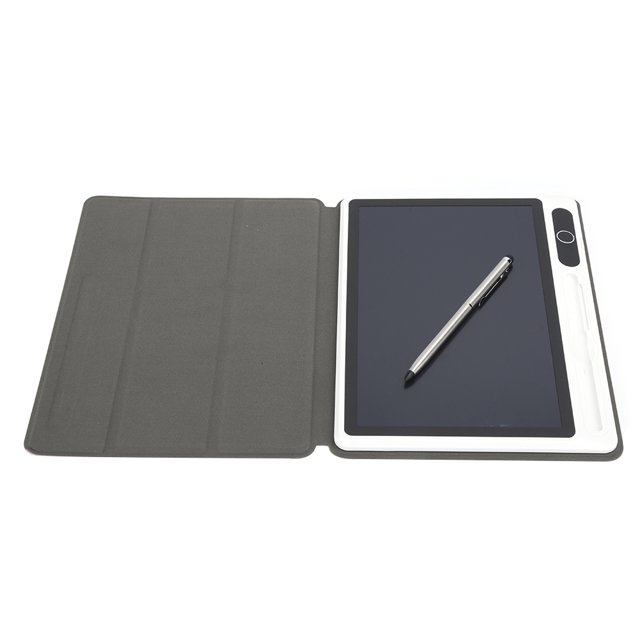 Drawing Board, Writing Tablet Bright LCD Study Daily Notes Black With Faux Leather Case