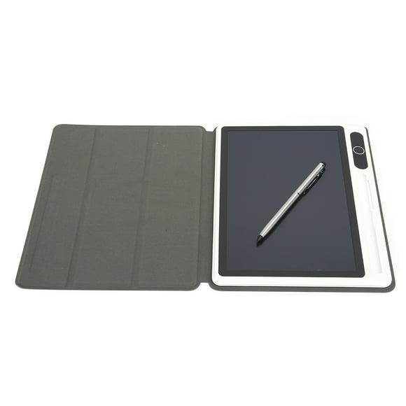 Drawing Board, Writing Tablet Bright LCD Study Daily Notes Black With Faux Leather Case